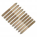 Uxcell M6x60mm Hanger Bolts 120pcs Double Ended Thread Dowel Screws For Wood Furniture Connecting