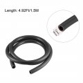 Uxcell Lubricating Oil Hose 10mm 25 64 Id X 16mm 5 8 Od 4 92ft 1 5m Rubber Water Pipe Tubing Black