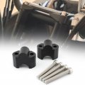 Finmokal Handle Bar Riser Handlebar Mounting Clamp For Kawasaki Versys 650 Kle650 2013-2023 Black