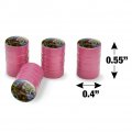Sasquatch Bigfoot Jungle Valve Stem Caps For Tire Rim Wheel Aluminum Pink