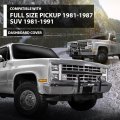 Tpe Dash Cover Dashboard For Gmc Chevy Full Size Pickup 1981-1987 Fit Suv 1981-1991 Dark Blue