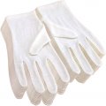 12pairs White Cotton Gloves For Eczema And Dry Hands Breathable Work Glove Liners Moisturizing Spa Soft Jewelry Inspection 