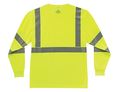 Glowear 8391 Ansi High Visibility Lime Reflective Long Sleeve Safety Shirt X-large 