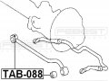 4870660030 Arm Bushing For Front Track Control Rod For Toyota Febest