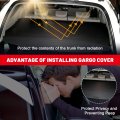 Retractable Cargo Cover For Buick Encore 2013 To 2016 Waterproof Trunk Shade Privacy And Security Tool Free Installation Carbon