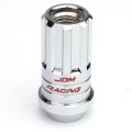 M12 X 25 Open End 16pc Steel Wheel Lug Nuts 4 Lock Nut 1 Key Chrome
