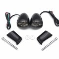 Httmt- Rear Smoke Running Brake Turn Signal Glossy Black Indicator Light Compatible With H-d Xl 883 1200 92-17 P N