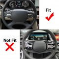 Fsfy Auto Aluminum Alloy Steering Wheel Paddle Shifter Extension Cover Trim Interior Accessories For Hyundai Genesis G90 Eq900