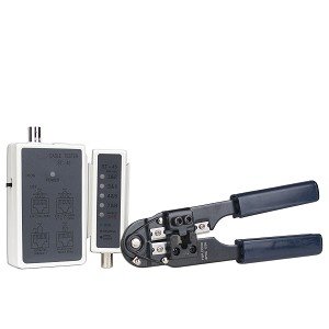 Network Cable Tester With Rj-45 Crimping Tool