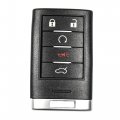 Hqrp Remote Key Fob Shell Case Keyless Entry W 5 Buttons Compatible With Cadillac Srx 2010 2011 2012 2013 2014 Xts Ats