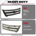 Hecasa Front Grille Inserts For 2011-2015d Explorer Overlay Trim Covers Grill Snap On Black Replacement For Bb5z8200ca