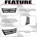 Hecasa Front Grille Inserts For 2011-2015d Explorer Overlay Trim Covers Grill Snap On Black Replacement For Bb5z8200ca