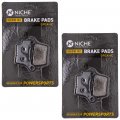 Niche Brake Pad Set For Husaberg Husqvarna Fe350 Tc250 Tc125 54813090300 54813990200 Rear Organic 2 Pack