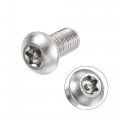 Uxcell M8x16mm Torx Security Machine Screw 10pcs Pan Head Screws Inside Column 304 Stainless Steel Fasteners Bolts
