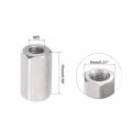 Uxcell M5 X 0 8-pitch 15mm Length 304 Stainless Steel Metric Hex Coupling Nut 5-pack