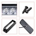 4x White Amber 4-led Emergency Strobe Light Head Waterproof Surface Mount Deck Dash Grille 16 Flashing Patterns