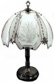 Flowers Touch Lamp With Black Chrome Finish 