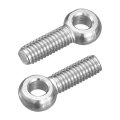 4pcs M6 X 20mm Lifting Eye Bolts 304 Stainless Steel Machinery Shoulder Swing Bolt Ring Eyebolt For Pipeline Gate Valves 