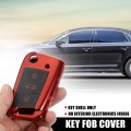 X Autohaux Car Key Fob Cover Soft Tpu Case 3 Button For Vw Passat Jetta Mk1 Mk6 Golf Gti Rabbit R Mk5 Touringless Remote Key