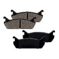 Rear Ceramic Brake Pad Set For Mazda Protege 1990 1991 1992 1993 1994 2 Wheel With Locating Clips And 4 Spreader Springs 