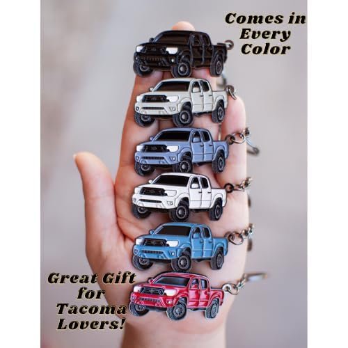 Rad Carz For Tacoma Keychain Multiple Colors Red