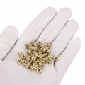 Uxcell Knurled Insert Nuts 50pcs M4 X 4mm L 6mm Od 3d Printing Brass Female Threadeds Heat Set Insert Embedment