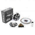 Glixal Gy6 49cc 50cc Scooter Moped Complete Variator Kit With 6 5g Roller Weights Front Clutch Drive Pulley For 139qmb 139qma 