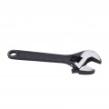 Yctze Keychain Wrench Adjustable Spanner Keyring Steel Galvanized Portable Mini Industrial Home 4 Inches Black