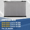 Dpi 13701 Factory Style 1-row Cooling Radiator Compatible With Lexus Rc300 Rc350 Gs350 3 5l 2016-2024 Aluminum Core