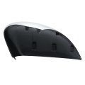 Silver Tone Left Side Car Door Wing Mirror Cover Rear View Cap For Ford Fiesta Mk7 2008 2009 2010 2011 2012 2013 2014 2015 2016
