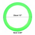 Uxcell 33cm Silicone Car Steering Wheel Cover Soft Non-slip Protector Universal Fit 32-40cm Green