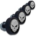 Tricktoppers 4 Black Knurled Motorcycle License Plate Frame Fastener Hardware Tag Bolts Screws Kit Custom Logo Usa Brand Grey 
