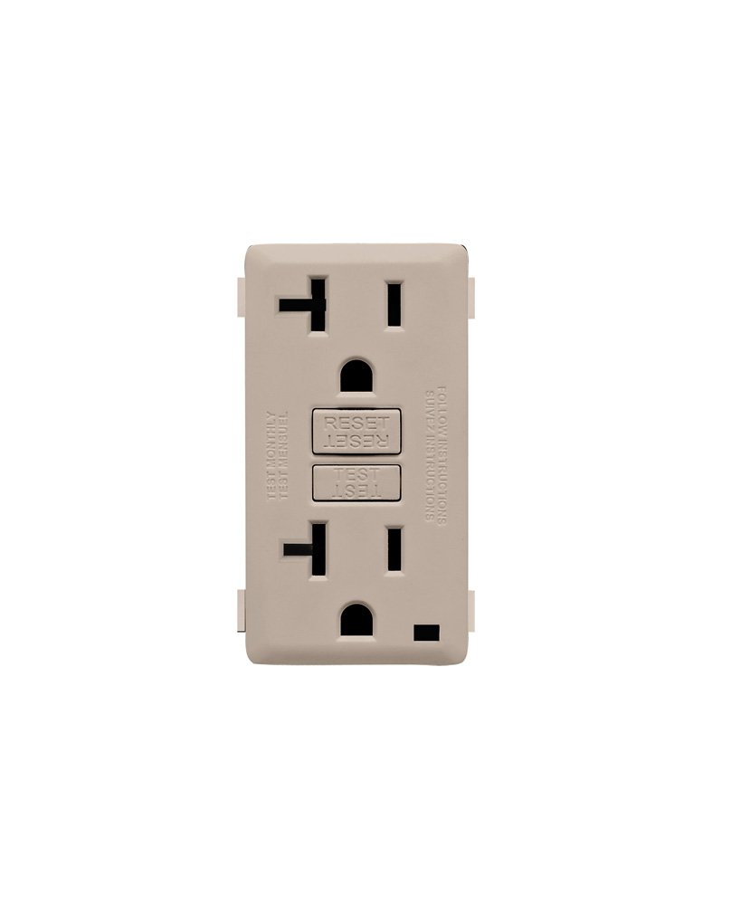Leviton Renu Rkg20-ca 20a Tamper Resistant Gfci Color Change Kit Cafa Latte