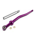 Auto Dynasty For Civic Del Sol Crx Integra Double Bend Short Throw Shifter Purple 3 75 Inches Extension Kit Silver 
