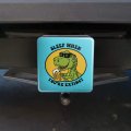 Sleep When Your Extinct Dinosaur Funny Humor Tow Trailer Hitch Cover Plug Insert