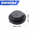 X Autohaux Engine Fuel Tank Cap Gas Oil Filler Plug Cover Replace 55566555 654565761 For Chevrolet Cruze 2008-2013 Black