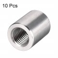 Uxcell Round Connector Nuts M16x30mm Height Sleeve Rod Bar Stud Nut Stainless Steel 304 Pack Of 10