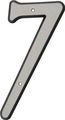 Hillman 841610 4-inch Nail-on Reflective Plastic House Number 7 
