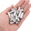 Uxcell 20pcs Aluminum Spacer 5mm Bore X 10mm Od 25mm Length Screw Standoff Bushing Plain Finish Round Metal For M5 Screws Bolts