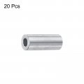 Uxcell 20pcs Aluminum Spacer 5mm Bore X 10mm Od 25mm Length Screw Standoff Bushing Plain Finish Round Metal For M5 Screws Bolts