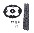 Honda Trx250r O Ring Chain And Sprocket Kit Black 12 38 96l For 1991 1992 Models Steel Front Rear Sprockets 