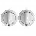 Gxcdizx 2pack We1m654 Timer Knob With Metal Ring For Hotpoint Htdx100ed6ww Htdx100em0ww Htdx100em1ww 