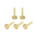 Knurled Thumb Screws M6x35mm Flat Brass Bolts Grip Knobs Fasteners For Pc Electronic Mechanical 5pcs 