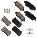 Brake Pad Sets 8pcs For Hyundai Equus 2011 For Genesis 2009 D1396 D1284 