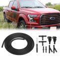 X Autohaux Front Windshield Washer Nozzles Kit For Ford F-150 2 Meters Hose With 6pcs Connectors Replaces 3w7z17603aa