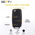 1 X Flip Key Entry Remote Control Fob Transmitter Replacement For Volkswagen Golf Jetta Passat Hlo1j0959753dc 4 Buttons 315mhz