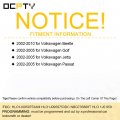 Ocpty 1 X Flip Key Entry Remote Control Fob Transmitter Replacement For Volkswagen Golf Jetta Passat Hlo1j0959753dc 4 Buttons