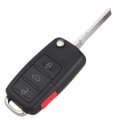 1 X Flip Key Entry Remote Control Fob Transmitter Replacement For Volkswagen Golf Jetta Passat Hlo1j0959753dc 4 Buttons 315mhz
