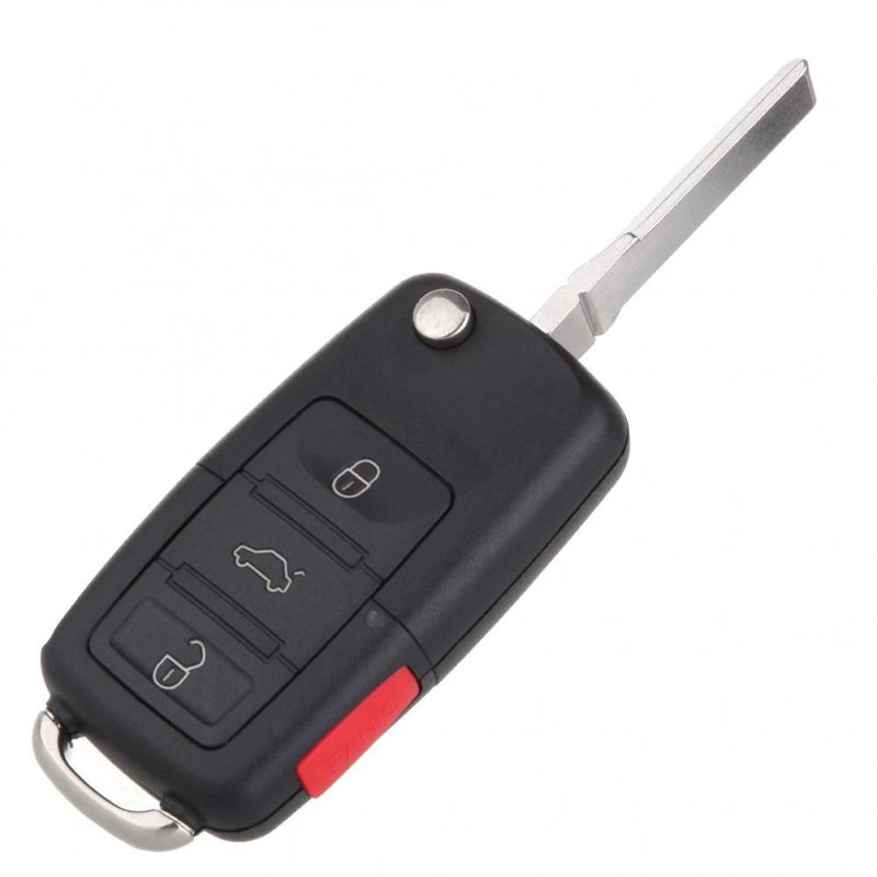 1 X Flip Key Entry Remote Control Fob Transmitter Replacement For Volkswagen Golf Jetta Passat Hlo1j0959753dc 4 Buttons 315mhz