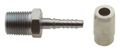 6006023 Crimp Fitting With Pin And Collar 20 Piece Set 3 An X 1 8 In Mpt Steel Construction For Fuel Oil Coolant Systems Silver 
